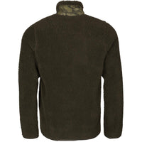 Grizzly Brown Seeland Mens Zephyr Camo Fleece Jacket Back