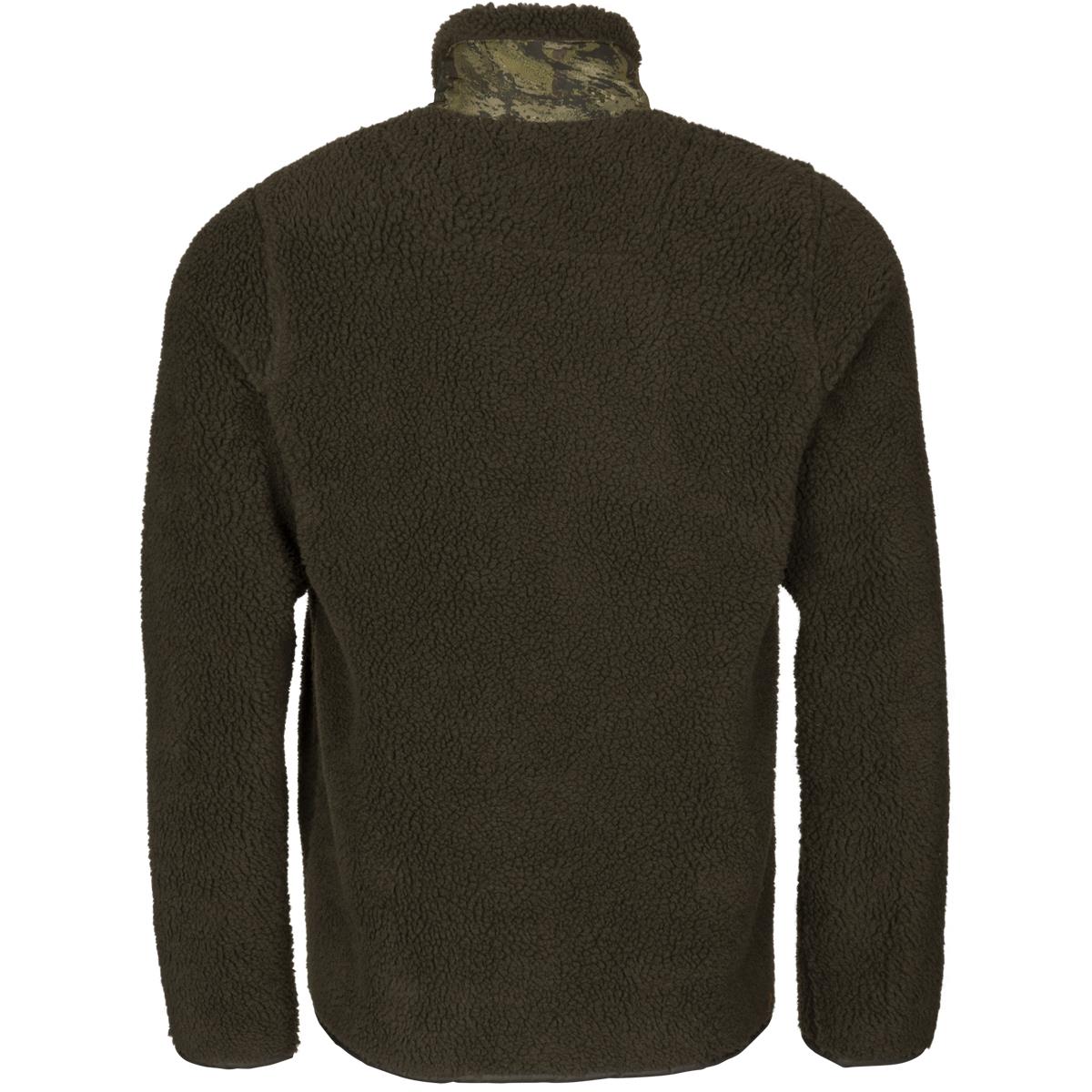 Grizzly Brown Seeland Mens Zephyr Camo Fleece Jacket Back