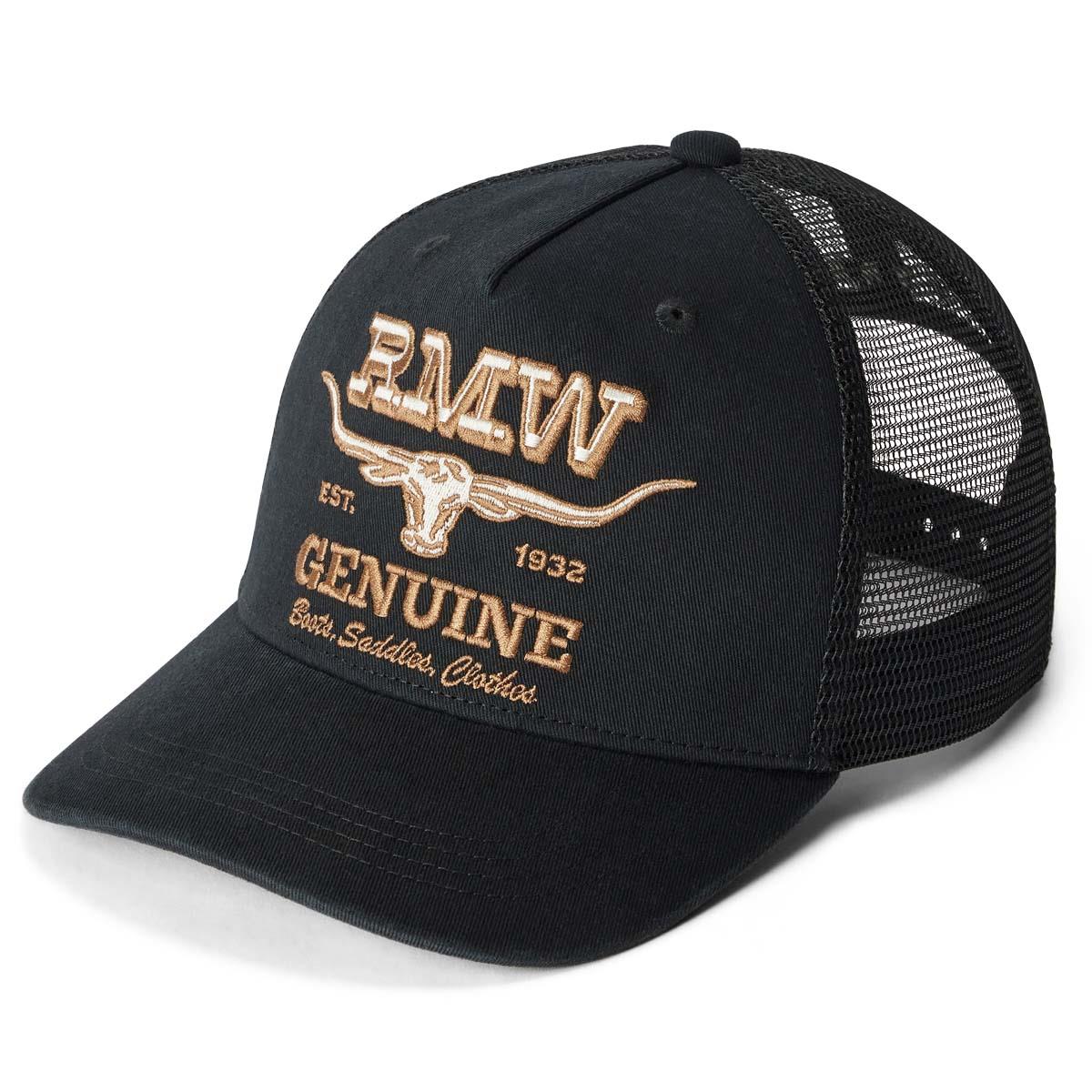 Worker Black R.M. Williams Genuine Longhorn Trucker Cap