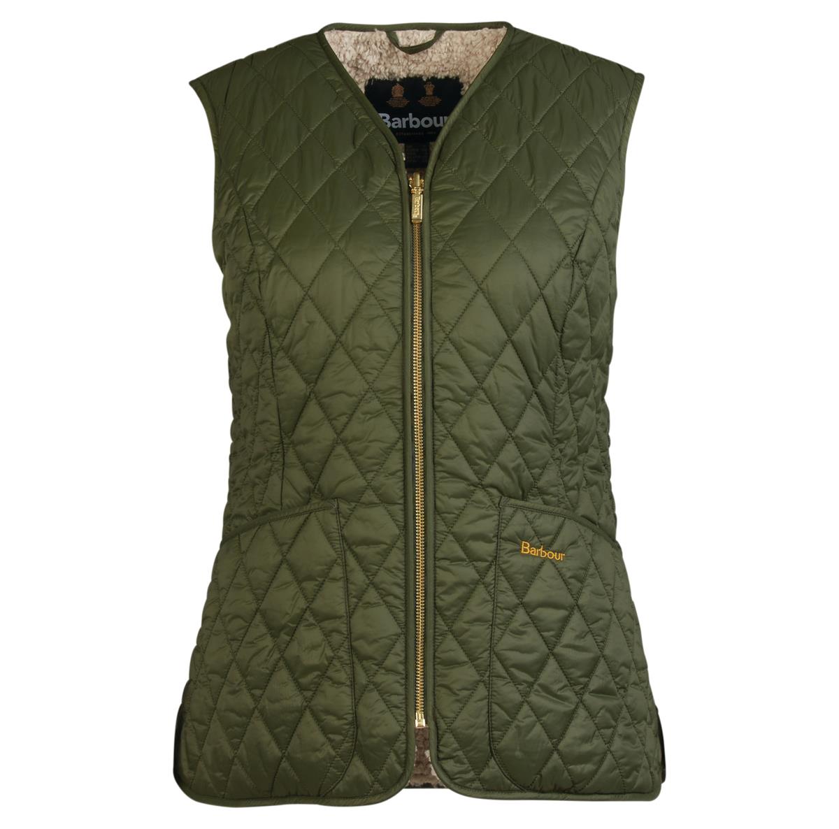 Olive/Natural Barbour Womens Markenfield Liner