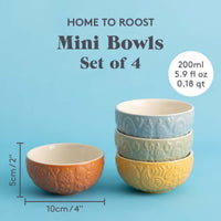 Mason Cash Home To Roost Set Of 4 Mini Bowls
