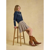 Joules Womens Western Collared Knit Jumper