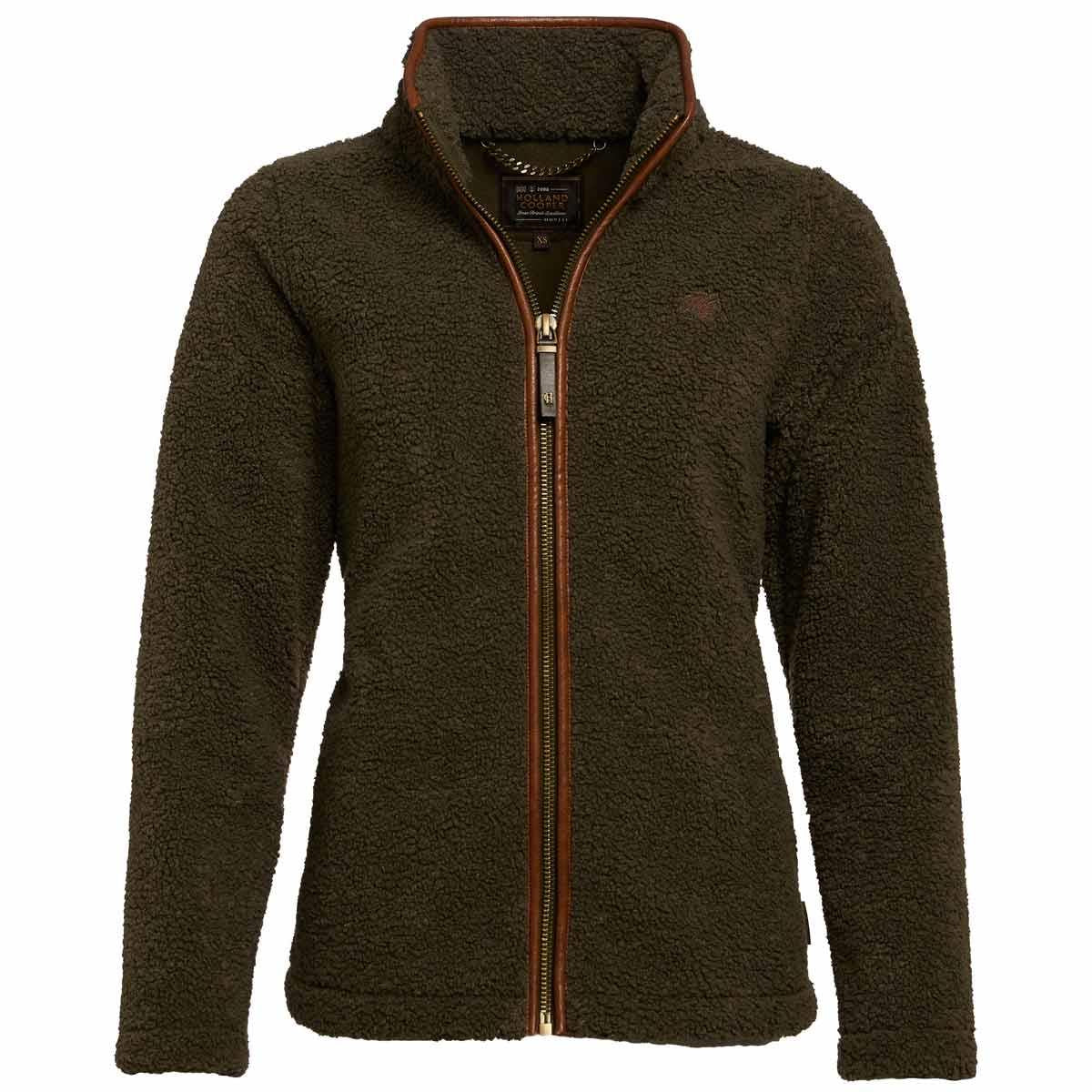 Khaki Borg Holland Cooper Womens Country Borg Fleece Jacket