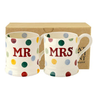 Emma Bridgewater Polka Dot Mr & Mrs Mug Set