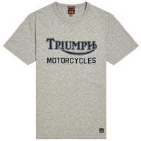 silver marl/indigo Triumph Mens Barwell Tee