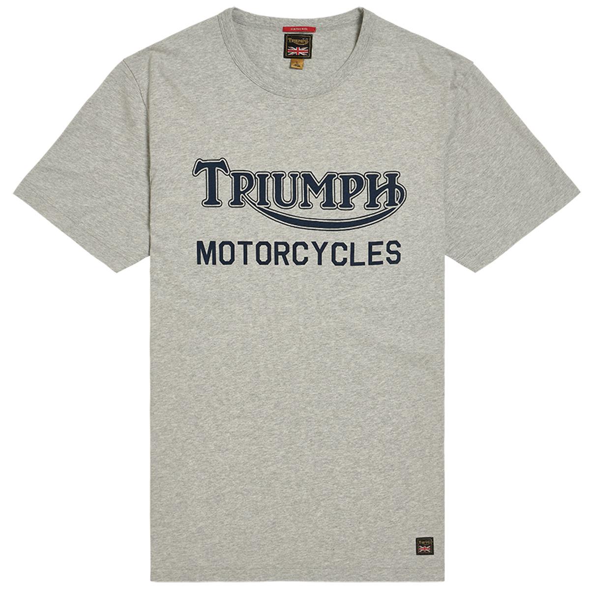 silver marl/indigo Triumph Mens Barwell Tee