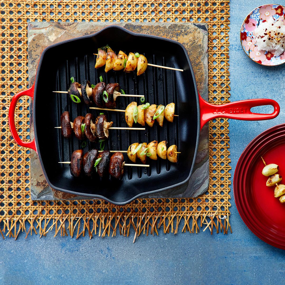 Le Creuset 26cm Cast Iron Square Grillit Cerise