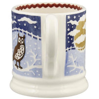 Emma Bridgewater Christmas Icons Owl Half Pint Mug