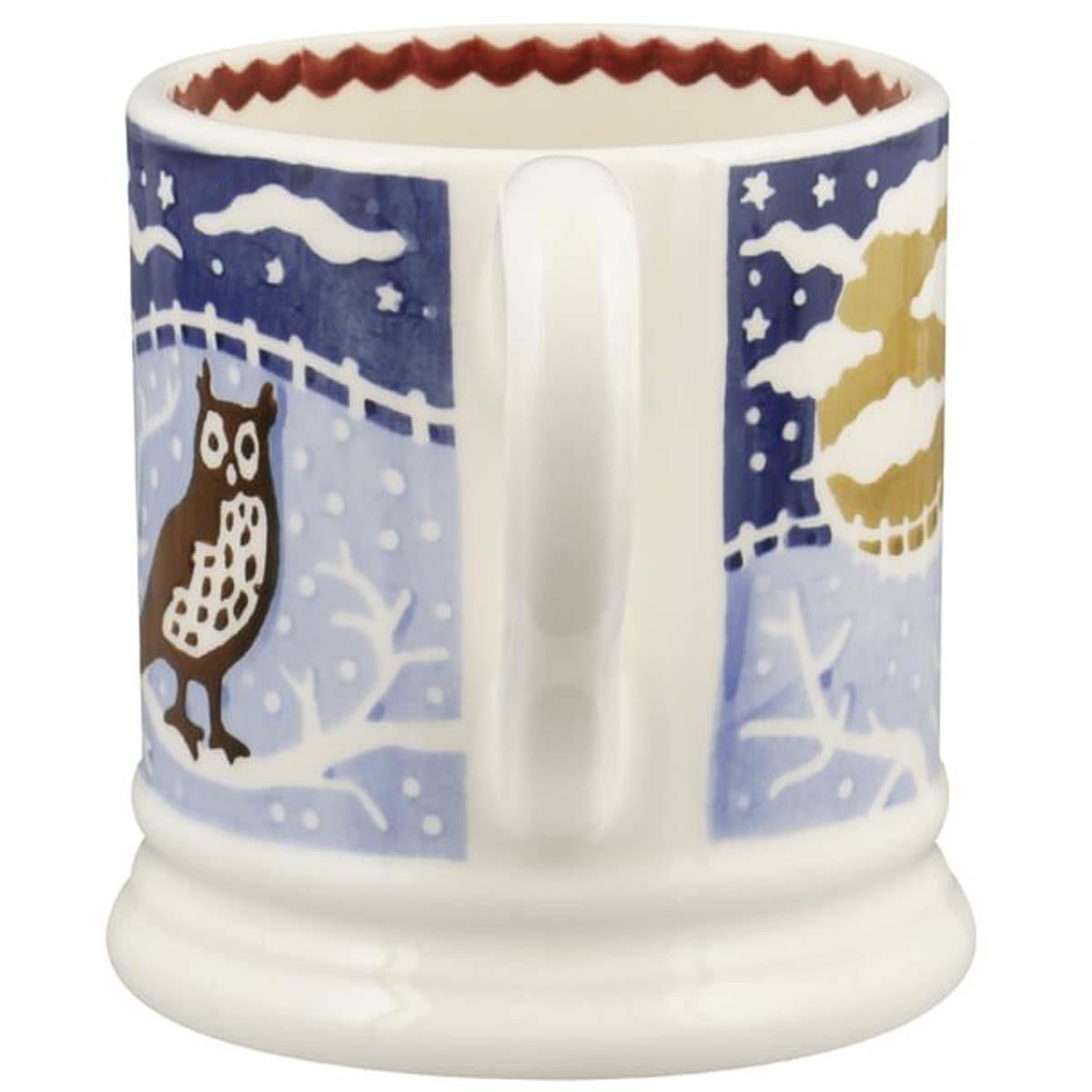 Emma Bridgewater Christmas Icons Owl Half Pint Mug