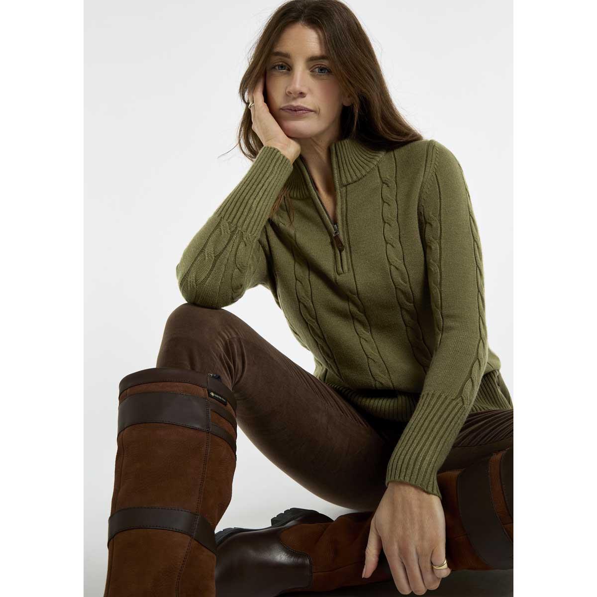 Dubarry Womens Burtonpoint Cable Knit Jumper