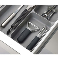 Grey Joseph Joseph DrawerStore Cutlery Utensil and Gadget Organiser drawer