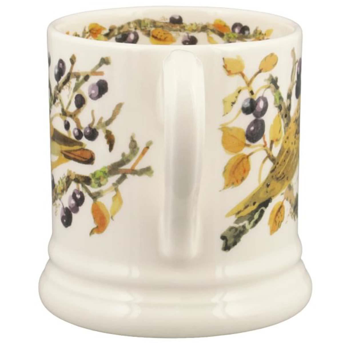 Emma Bridgewater Autumn Garden Birds Owl in Sloe Berries Half Pint Mug