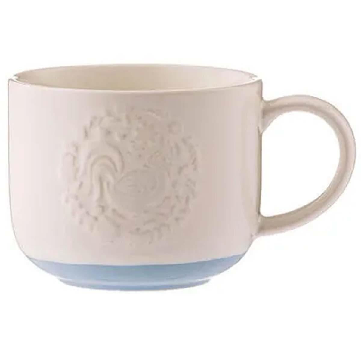 Mason Cash Folk Farmyard Cockerel Blue Mug