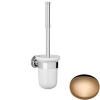 Antique Gold Samuel Heath Style Moderne Toilet Brush White Ceramic N6649W