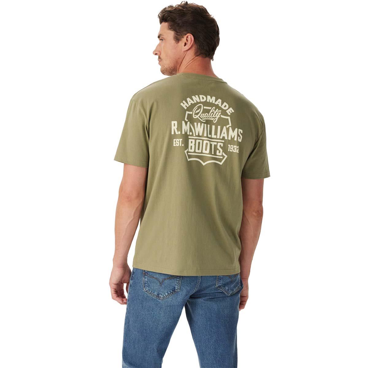 R.M. Williams Mens Boots T-Shirt back model