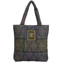 Barbour Womens Tartan Arlene Quilted Tote Bag