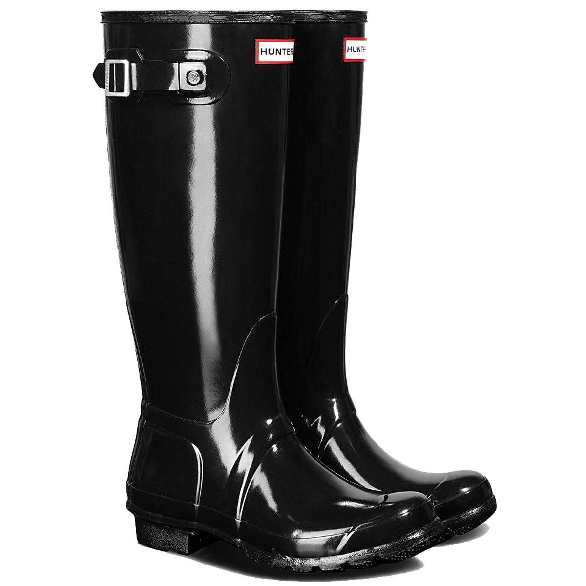 Black Hunter Original Womens Gloss Wellingtons