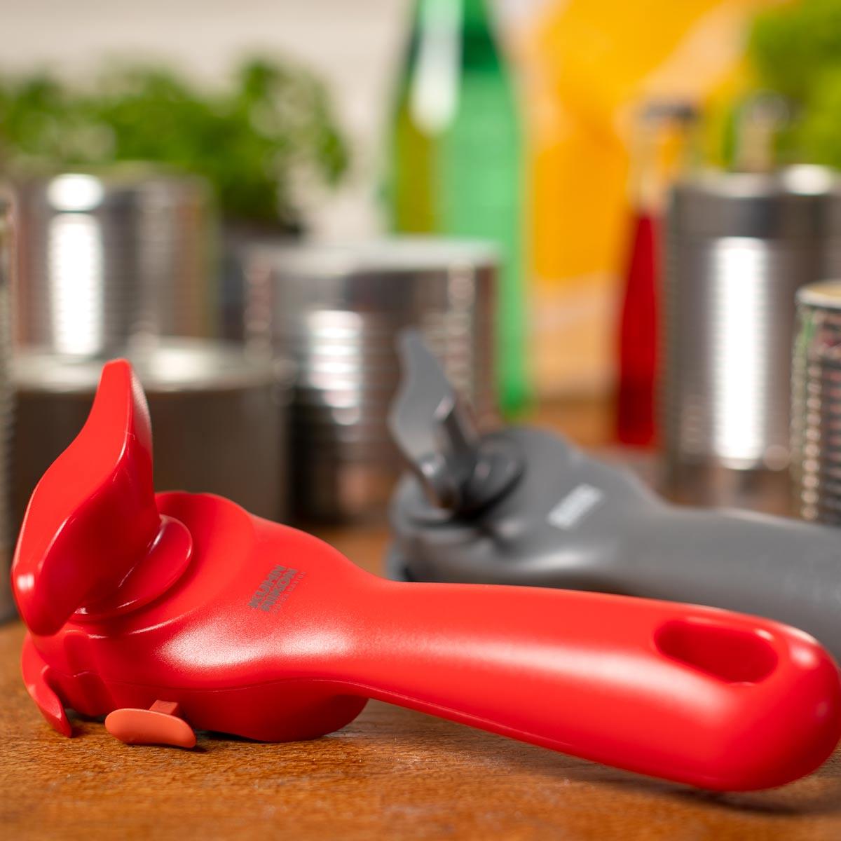 Red Kuhn Rikon Auto Safety LidLifter Can Opener Lifestyle