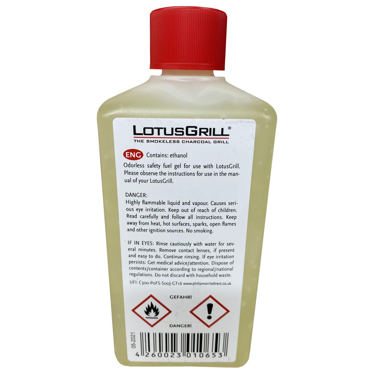 Lotus Grill Lighter Gel 500ml Back