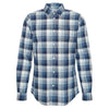 Navy Barbour Mens Hillroad Tailored Shirt
