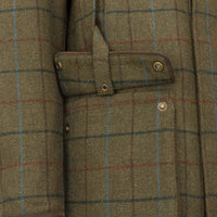 Green/Blue Hoggs Of Fife Mens Kingussie Tweed Field Coat Pocket