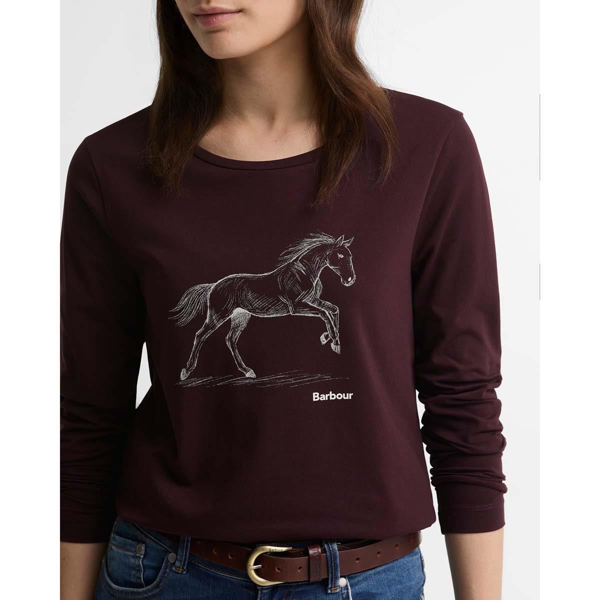 FIG Barbour Womens Rosamund Long Sleeve T-Shirt GRAPHIC