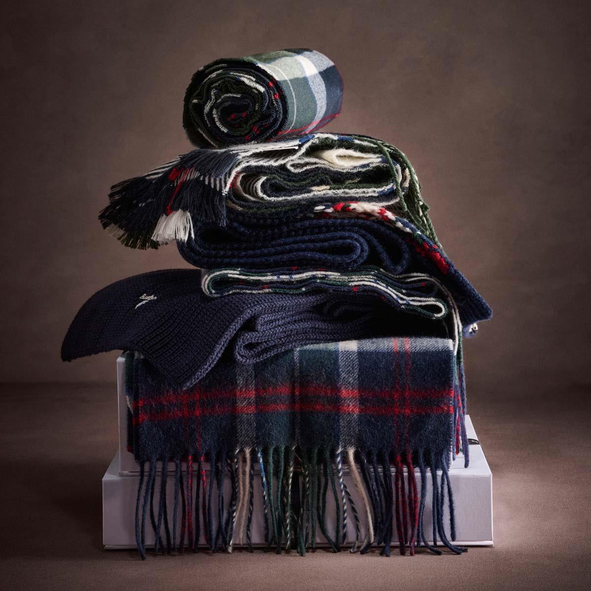 Barbour Mens Kane Knitted Beanie & Scarf Gift Set