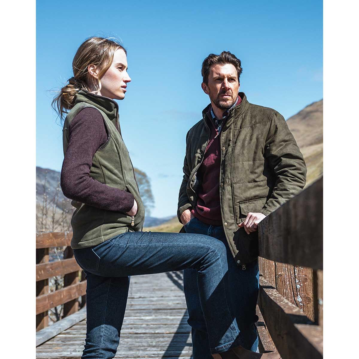 Loden Hoggs Of Fife Mens Glenesk Quilted Jacket Lifestyle 2