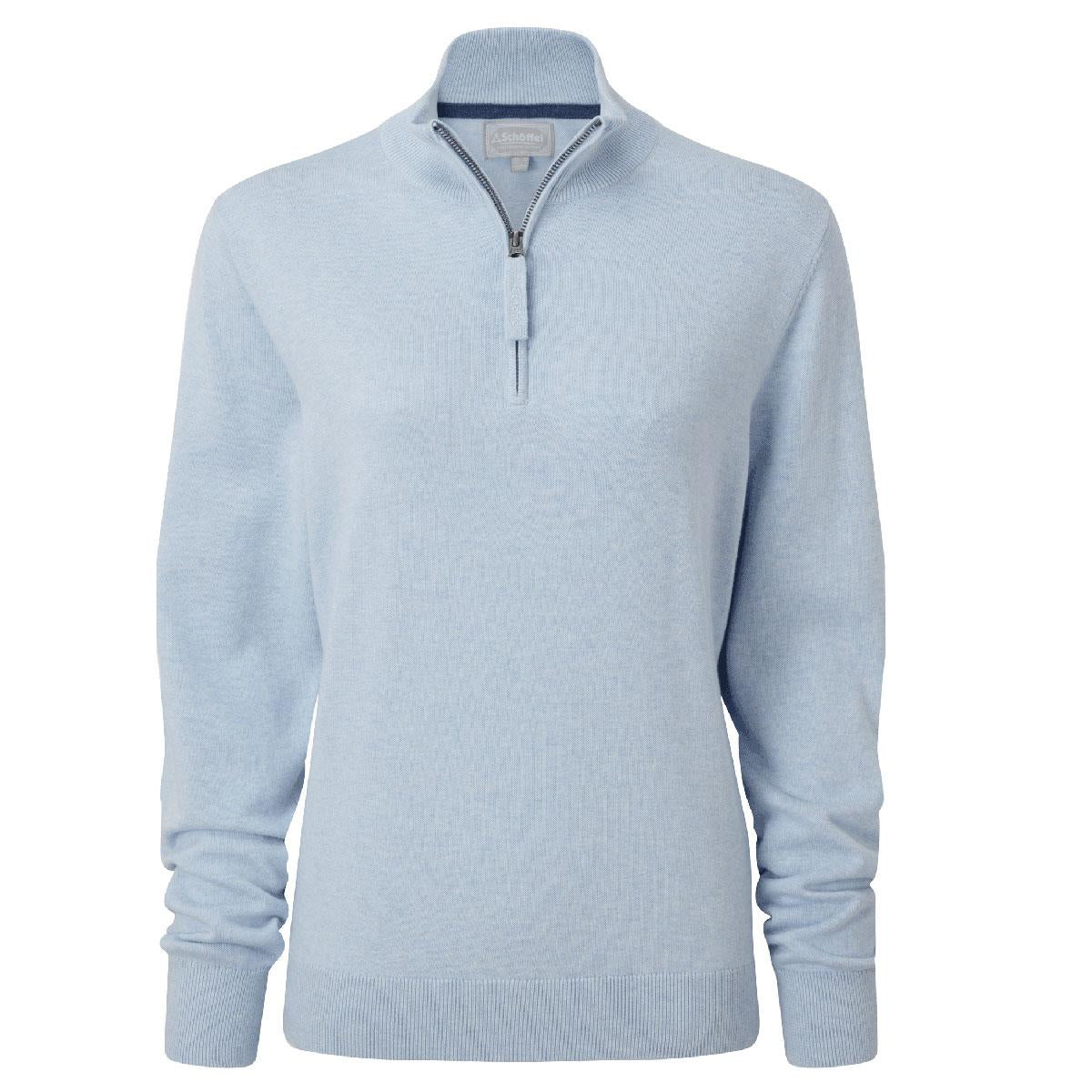 Blue Schoffel Womens Polperro Pima 1/4 Zip Jumper