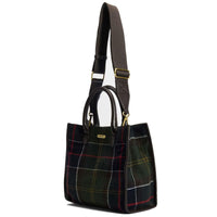 Classic Tartan Barbour Womens Barrhill Tartan Tote Bag Strap