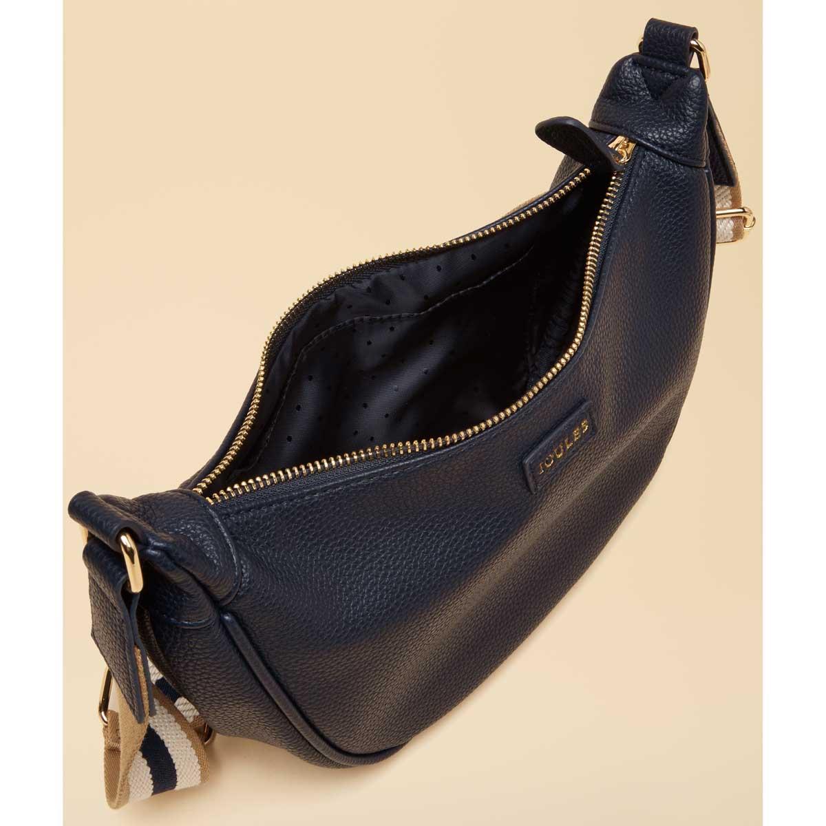 Navy Joules Womens Jade Moon Crossbody Bag Open