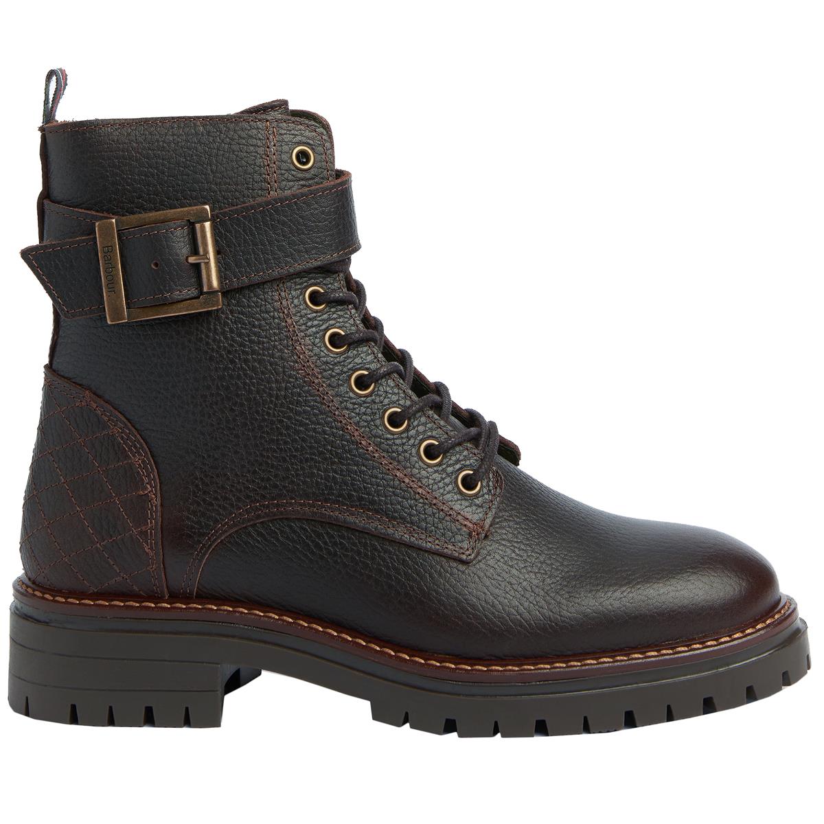 Brown Barbour Womens Heidi Boots Side