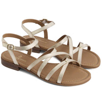 Gold Leather Fairfax & Favor St Ives Sandals