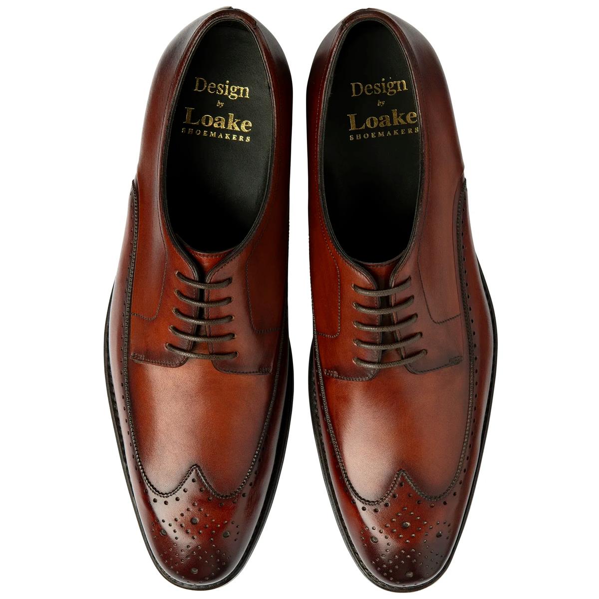 Scotch Calf Leather Loake Bale Brogue Shoe Above Shot