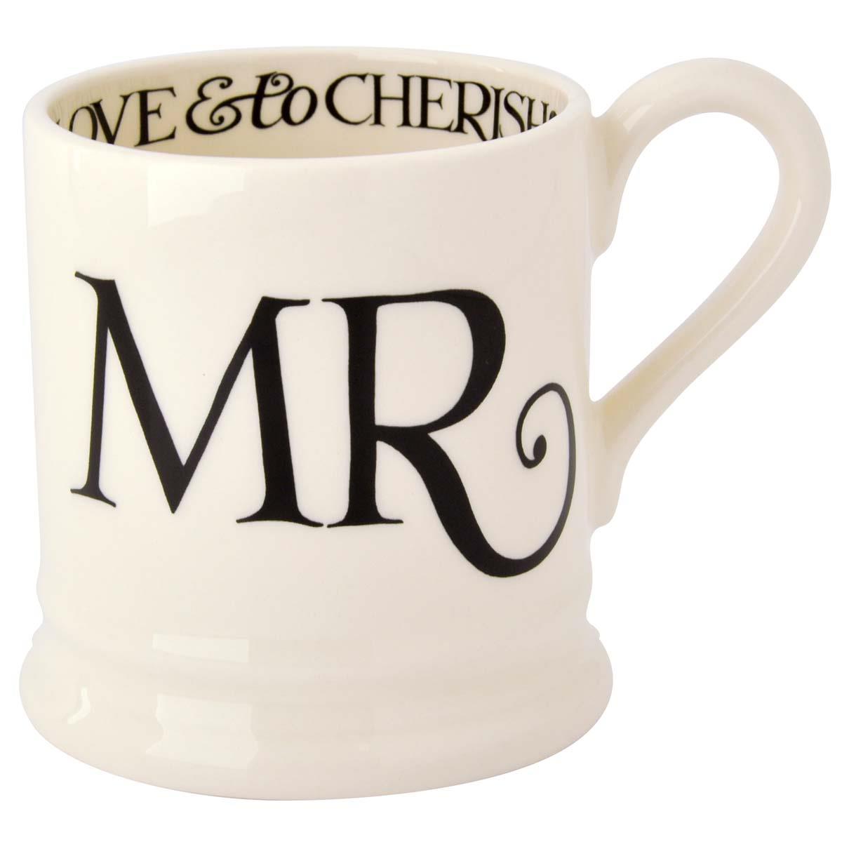 Emma Bridgewater Black Toast Mr & Mrs Mug Set