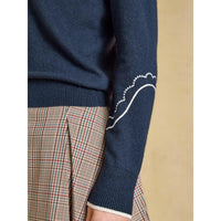 Joules Womens Western Collared Knit Jumper
