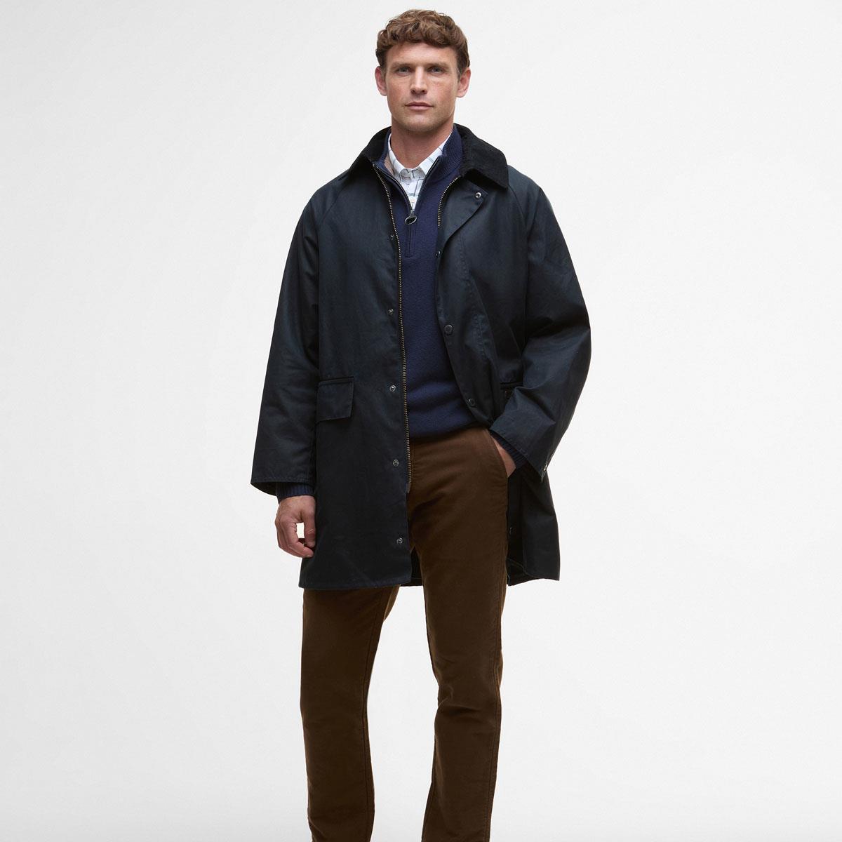 Barbour Mens Country Wax Mac Jacket