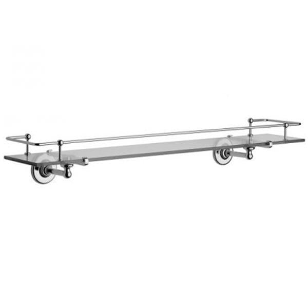 Chrome Plated Samuel Heath Glass Shelf