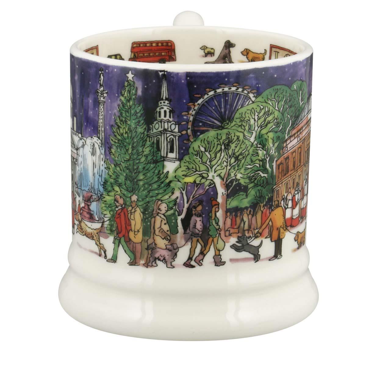 Emma Bridgewater London At Christmas 1/2 Pint Mug front