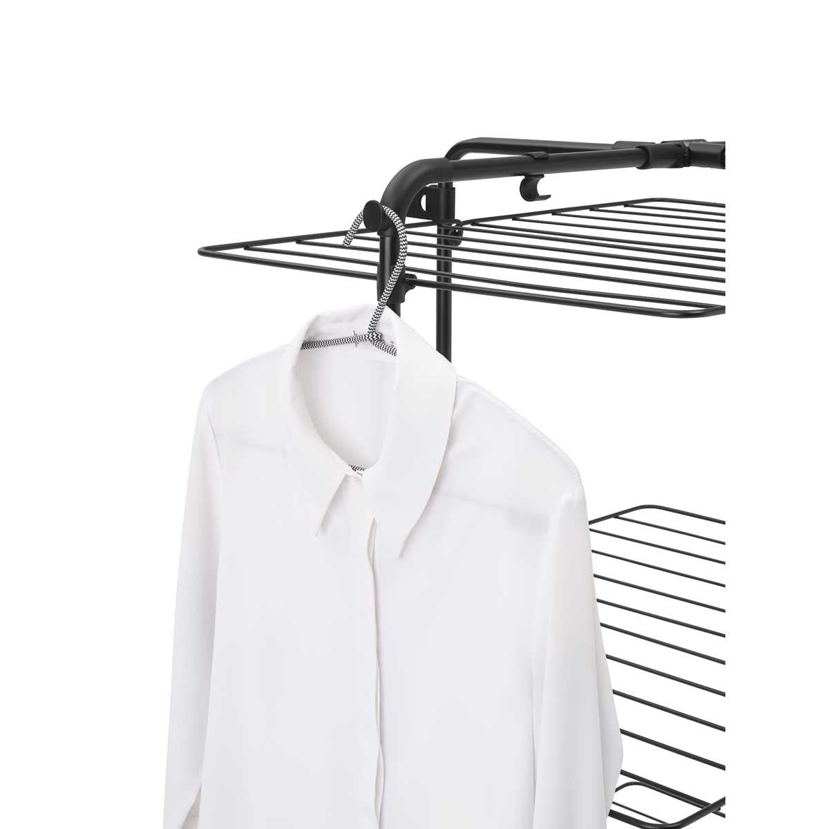 Black Brabantia HangOn Drying Rack 30 Metres With Hanging