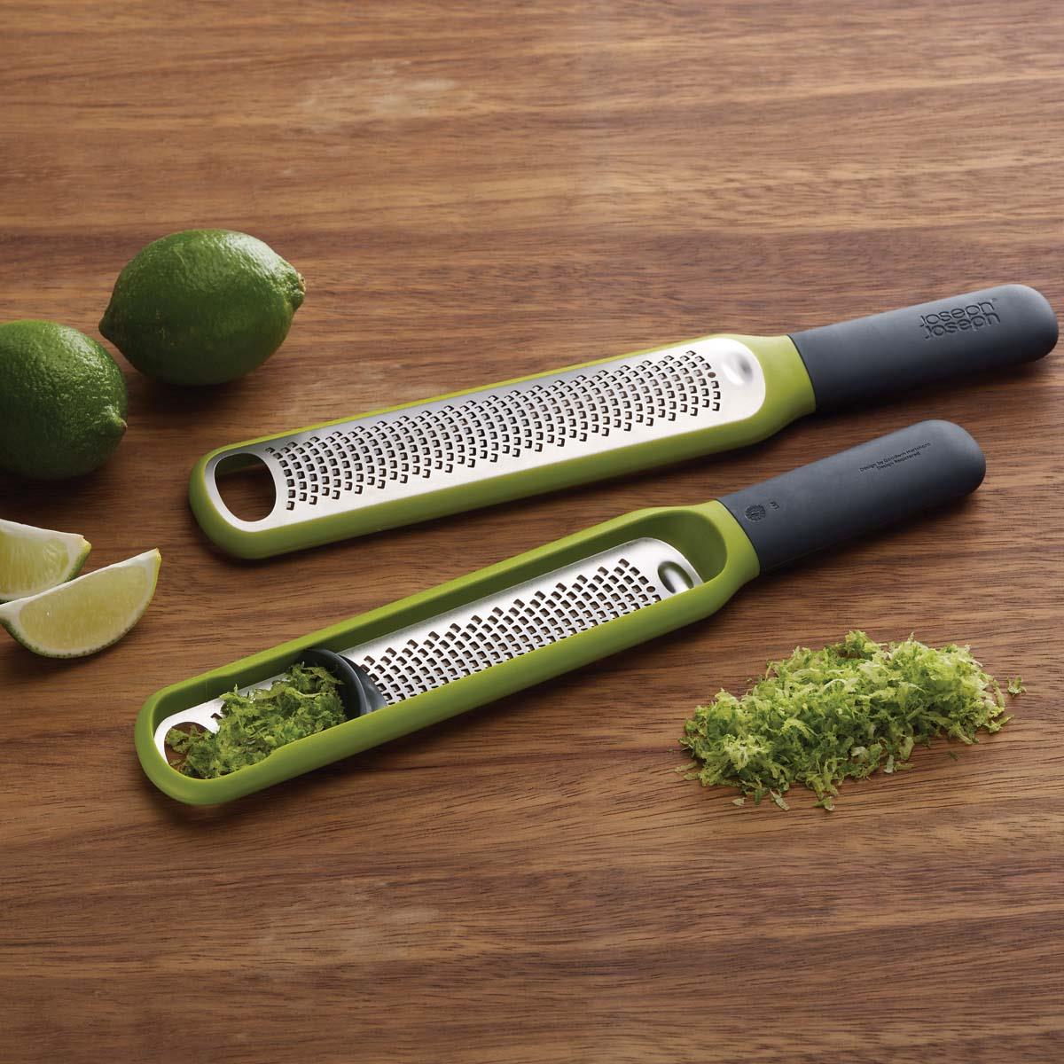 Green Joseph Joseph Handi-Zest Zester with Integrated Blade  LS
