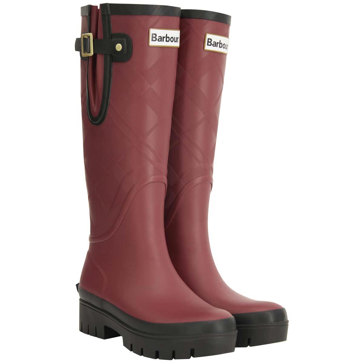 Barbour Womens Leighton Tartan Tall Welly