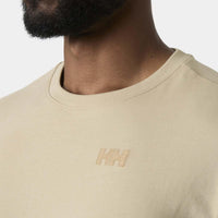 Khaki/Sand Helly Hansen Mens Core T-Shirt 2.0 LOGO
