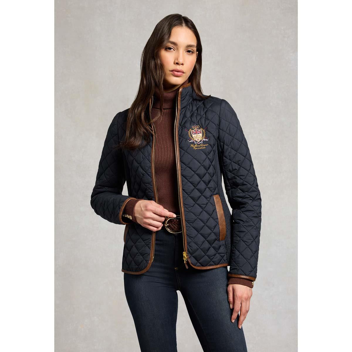Holland Cooper Womens Boughton Diamond Quilt Jacket