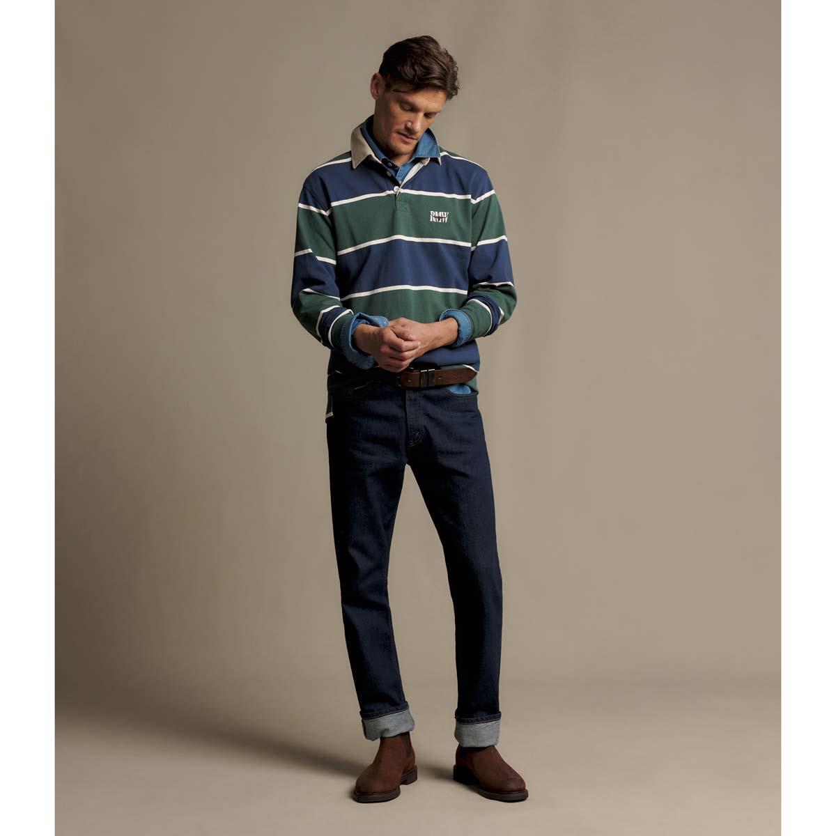 R.M. Williams Mens Balmain Stripe Rugby Top
