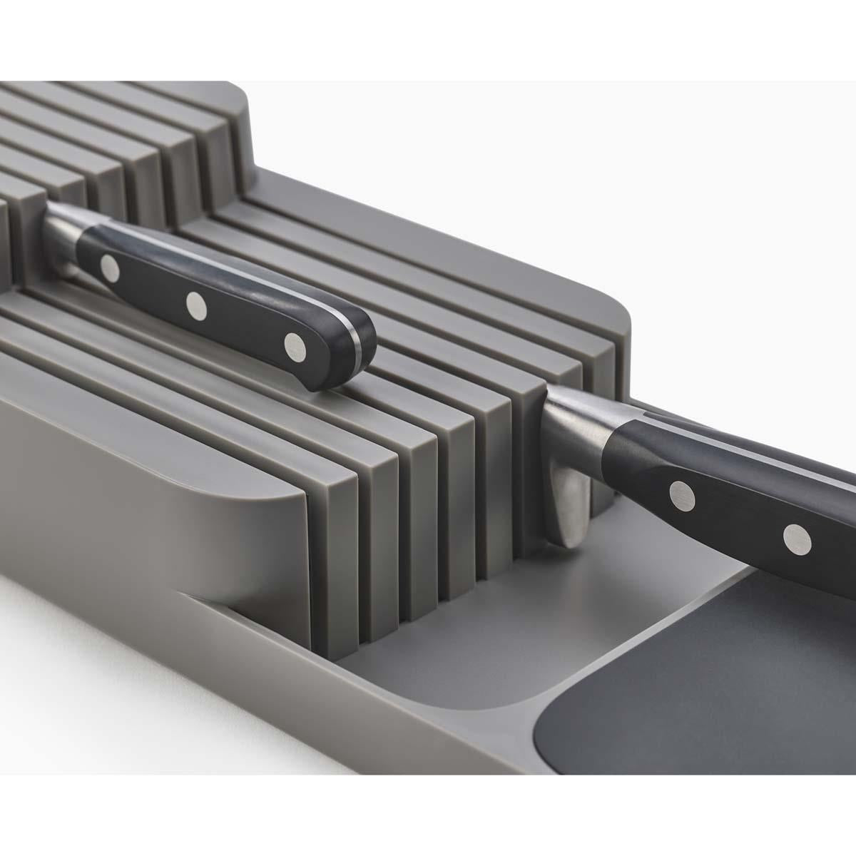 Grey/Grey Joseph Joseph DrawerStore Compact 2-tier Knife Organiser knife2