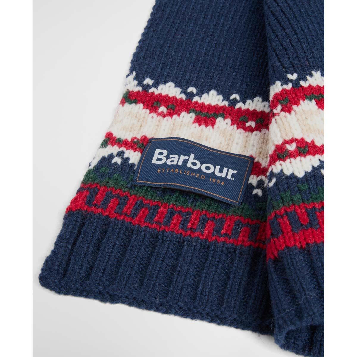 Barbour Mens Kane Knitted Beanie & Scarf Gift Set