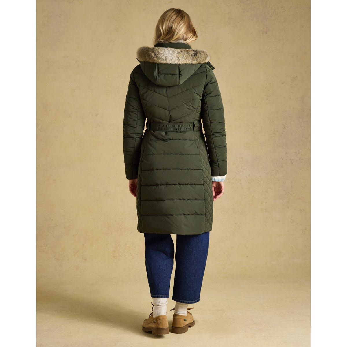 Joules Womens Aspen Showerproof Padded Long Coat
