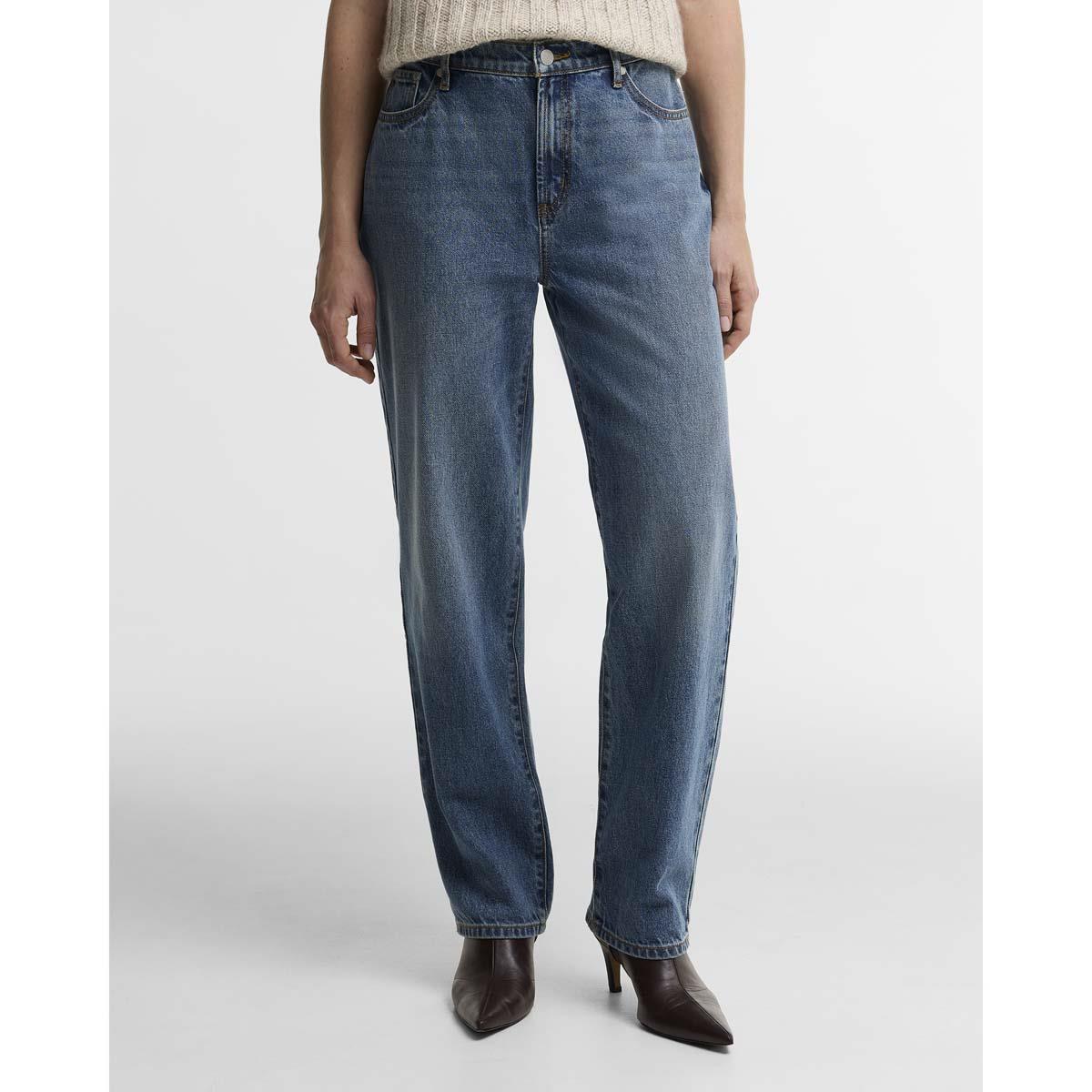 MID BLUE Barbour Womens Adalyn Jeans FRONT