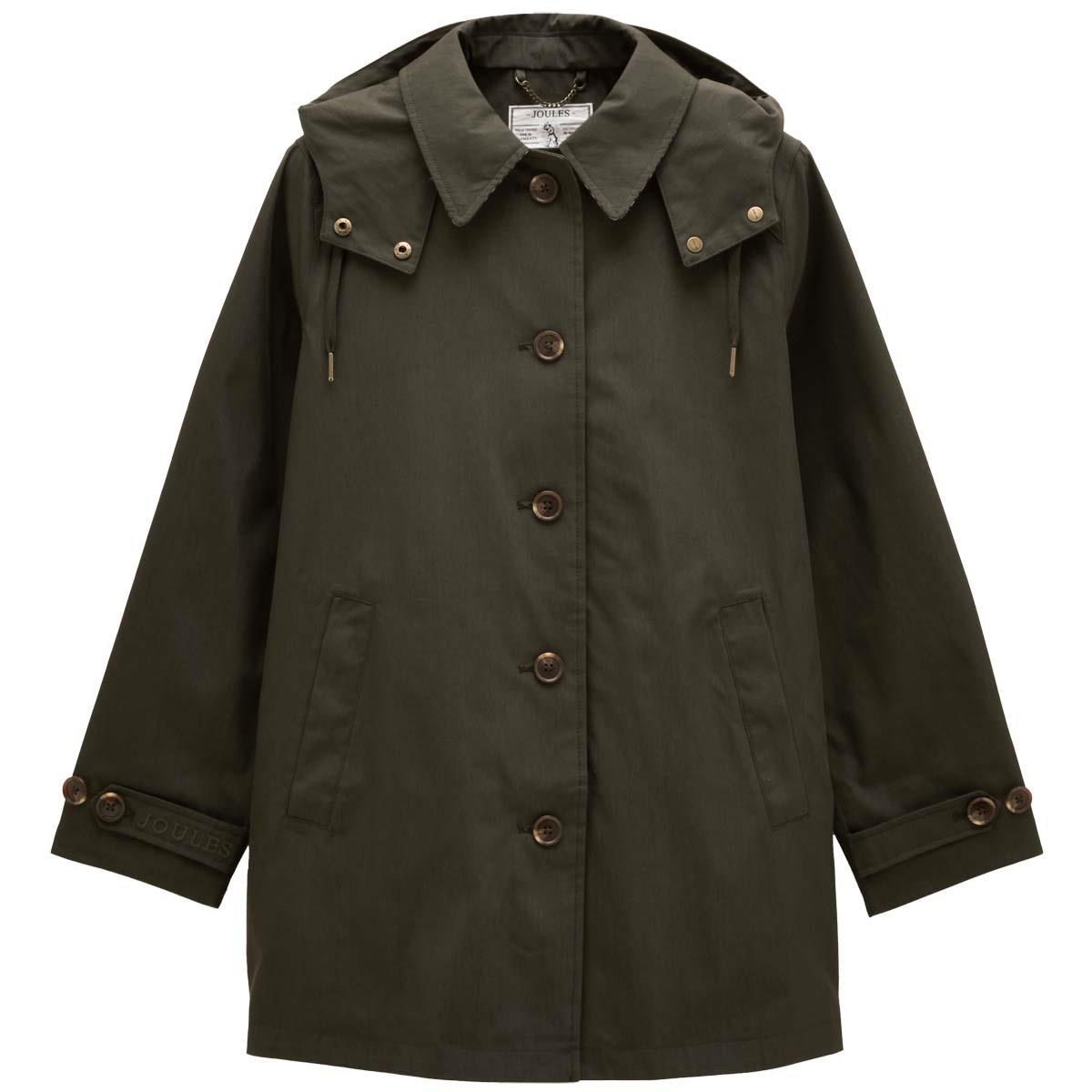 Khaki Green Joules Women's Rainmore Waterproof Coat